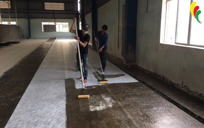 Thi công sơn sàn nhà xưởng Tiền Giang